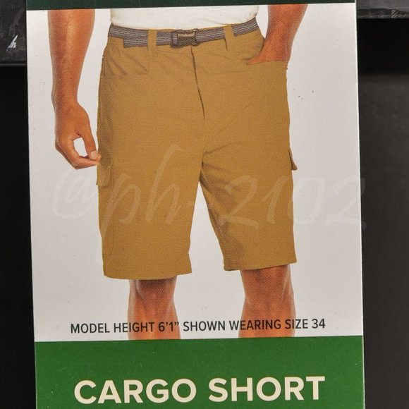 Orvis men cargo short with belt TAN 32 34 36 38 40 42 - Picture 2 of 10